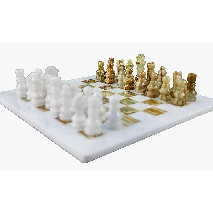 

2022 fancy antique luxury marble chess game set 50cm 15 inch board 1 pcs for sale