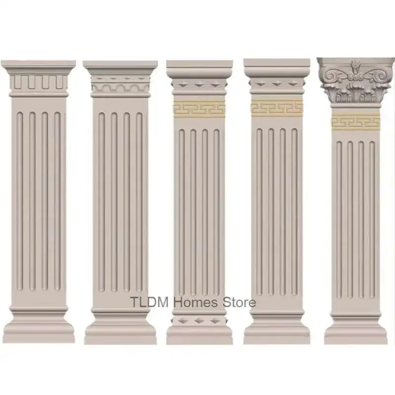 

Garden build Fence DIY Cement Column Mold Garden Building European Decorative Modeling Roman Column Mold Thickened Square Column