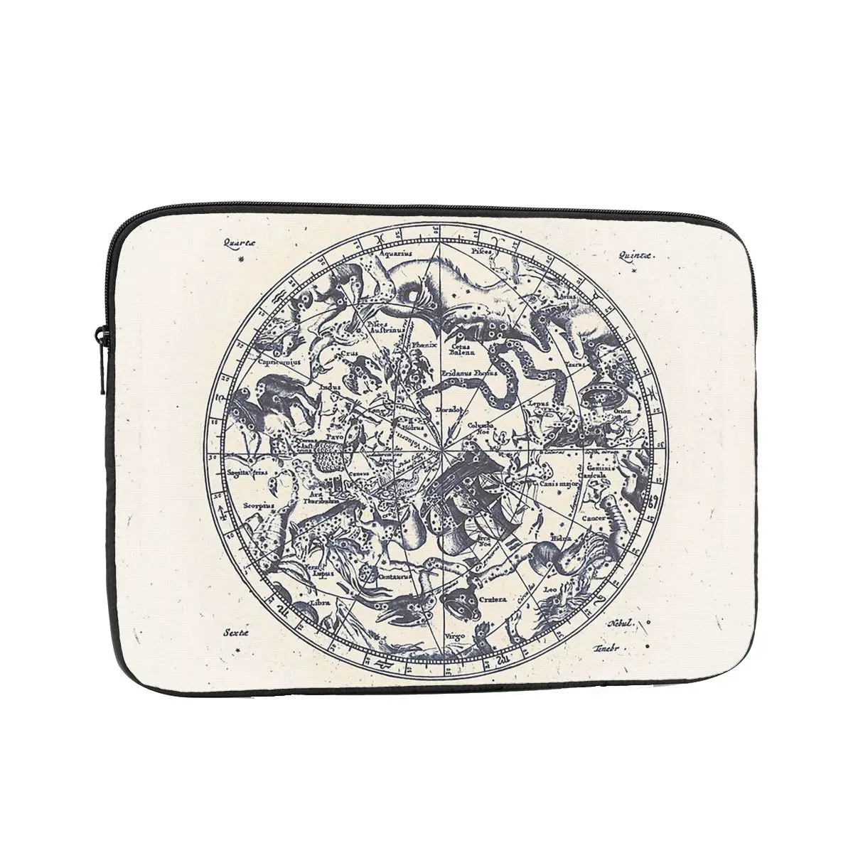 

Знак зодиака со звездой, карта созвездия, чернила на бумаге, чехол для ноутбука, сумка для ноутбука, противоударный чехол для планшета, сумка