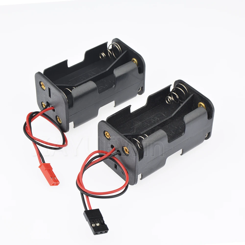 1 قطعة 4 × AA حامل البطارية استقبال صندوق الطاقة/تشغيل/إيقاف التبديل مع Futaba/JR/JST التوصيل ل RC طائرة سيارة قارب DIY بها بنفسك #2