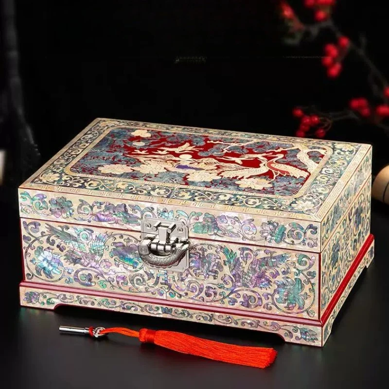 

Nuodian Jewelry Box Girlfriend Wedding Premium Storage Box Bride Gifts Practical Light Luxury