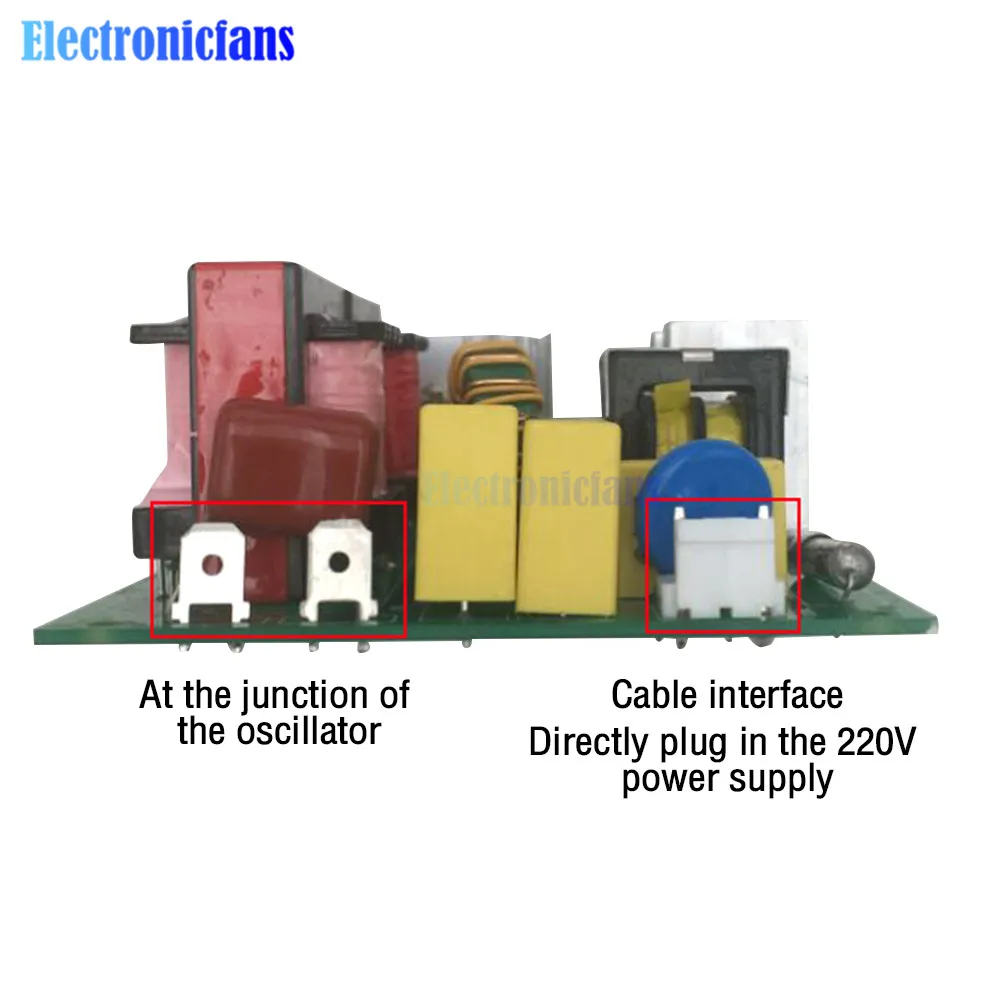 AC 220V Ultrasonic Generator Cleaning Machine Power Driver Board 120W 40khz Cleaner Drive Power Module Dishwasher Transducer