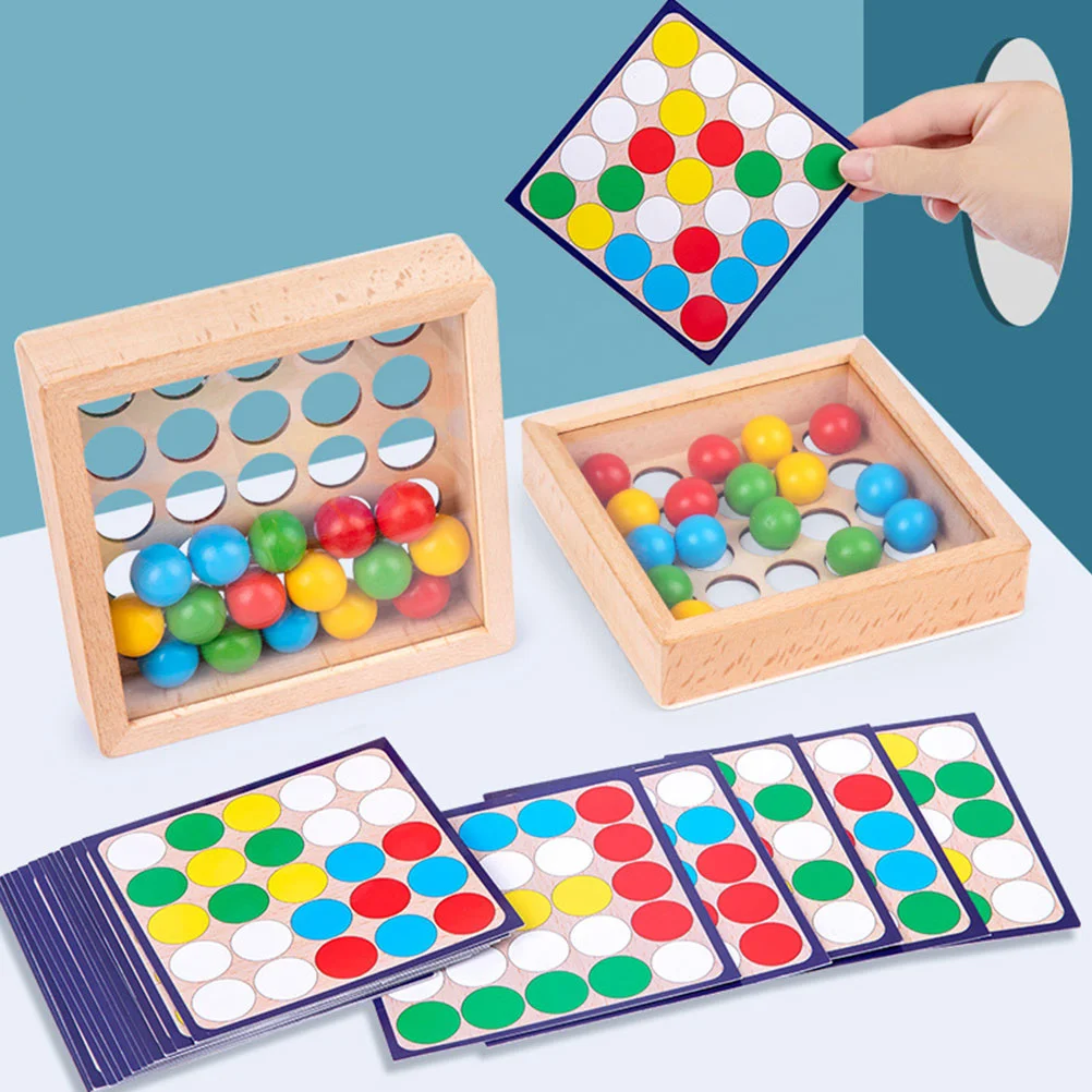 Puzzle Gebäude Spielzeug Kinder Denkaufgabe Spiele Ball Holz Rollperlen Vorschule Puzzles Kinder