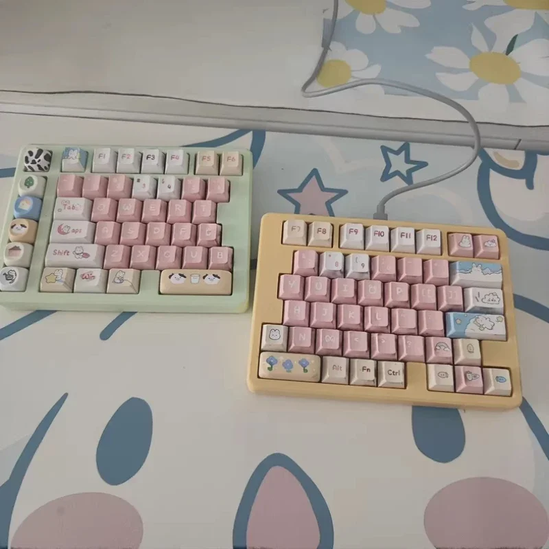 Jin75 Split Body Mechanical Keyboard 3D Printing KIT PLA Single-mode Casing Custom Color Ergonomic Office Gaming Keyboard