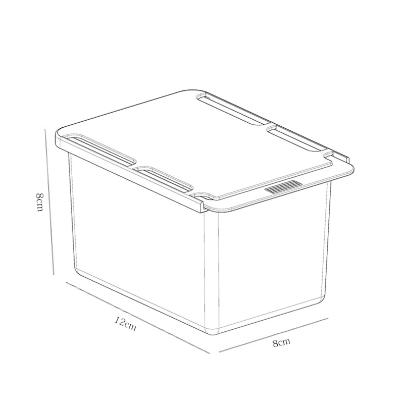 Under Desk Storage Box Self Adhesive Table Storage Drawer Office Pen Holder Organizer Home Under-drawer Storage Sundry Boxes
