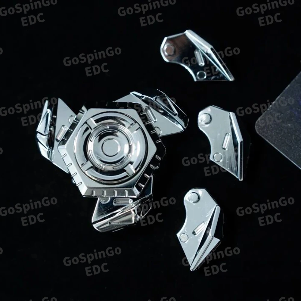 FANRENWU EDC Mantis lame Fidget Spinner en acier inoxydable Fidget jouets pour adultes accessoires de bureau ouverture d'ongle magnétique