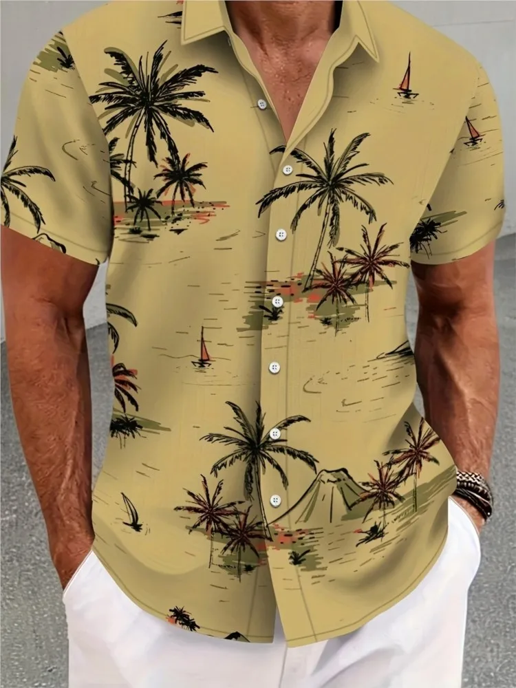 

Men's T-shirts And Tank Tops Printed Short Sleeves Menswear Clothing Casual Color Colorful Shirt Cardigan Simple Style All-match