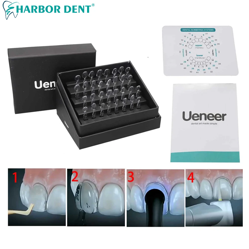 Dental Veneer Mould Kit Composite Resin Mold Light Cure Autoclave Anterior Front Teeth Mould Teeth Whitening Tools