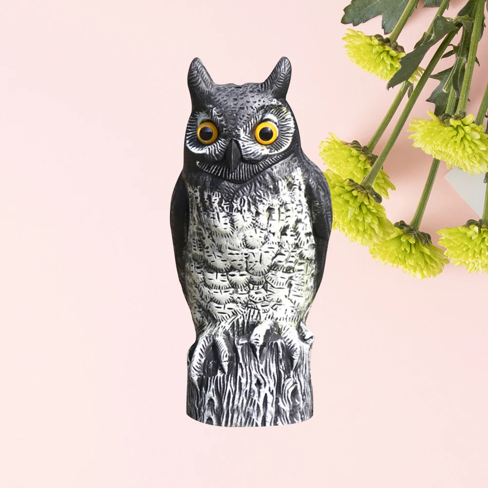 

3D Lifelike Simulation Scarecrow Plastic Decor Deter Birds Squirrels Mice Outdoor Use Garden Owl Owl Garden Decor