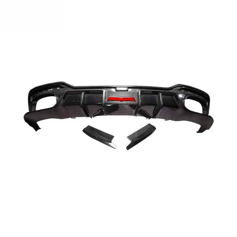 For  New   A S PA B. Rear Spoiler with Dry Carbon Fiber Lip Diffuser High Quality car accsori