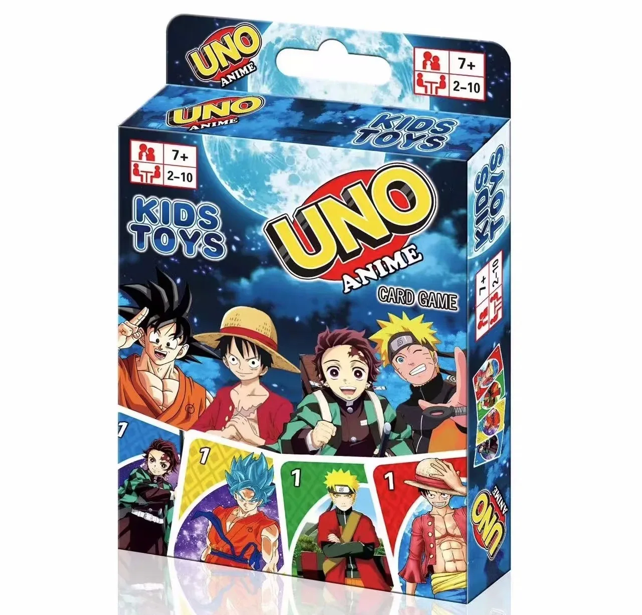 Various UNO FLIP Pokemon Board Game Anime Cartoon Pikachu Playing Card Christmas ONE PIECE Table Game for Kids Birthday Gift Toy