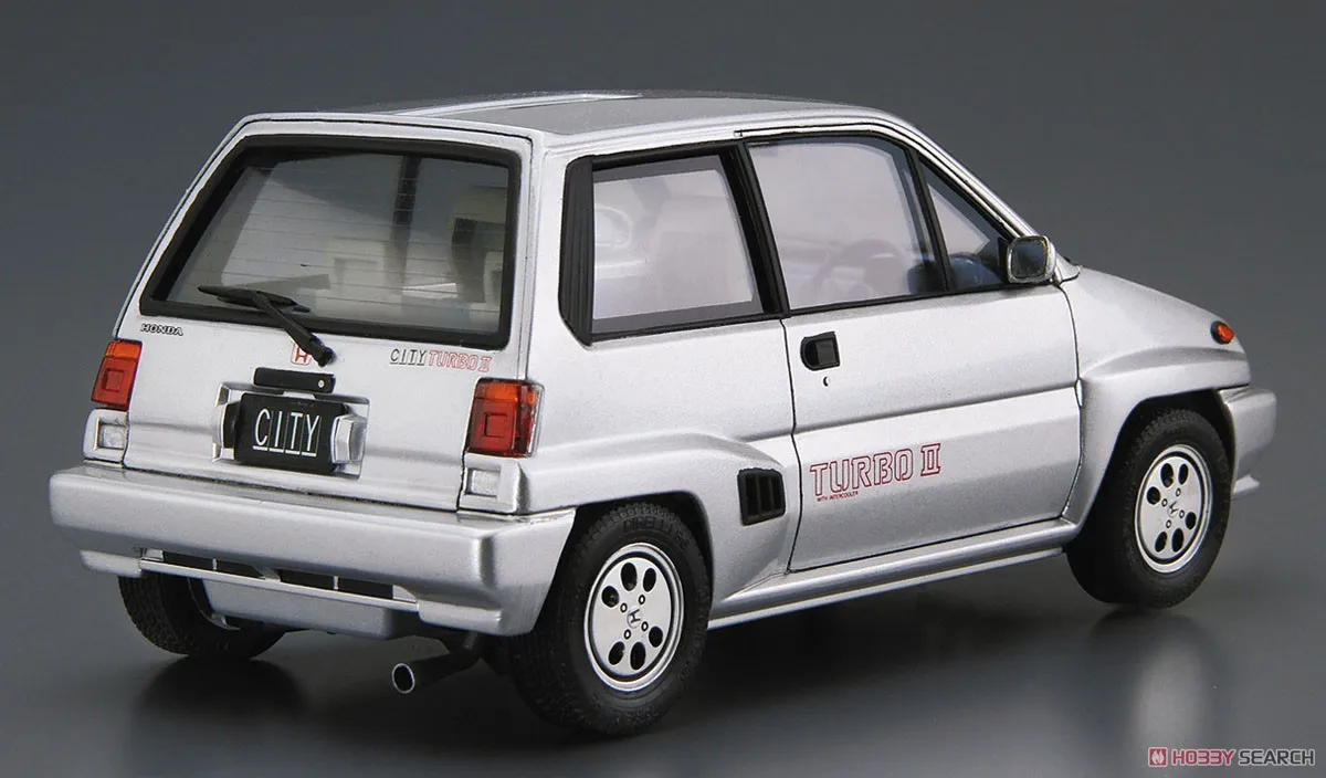 Aoshima 06388 Static Assembled Car Model Toy 1/24 Scale For Honda AA City Turbo II Car Model Kit