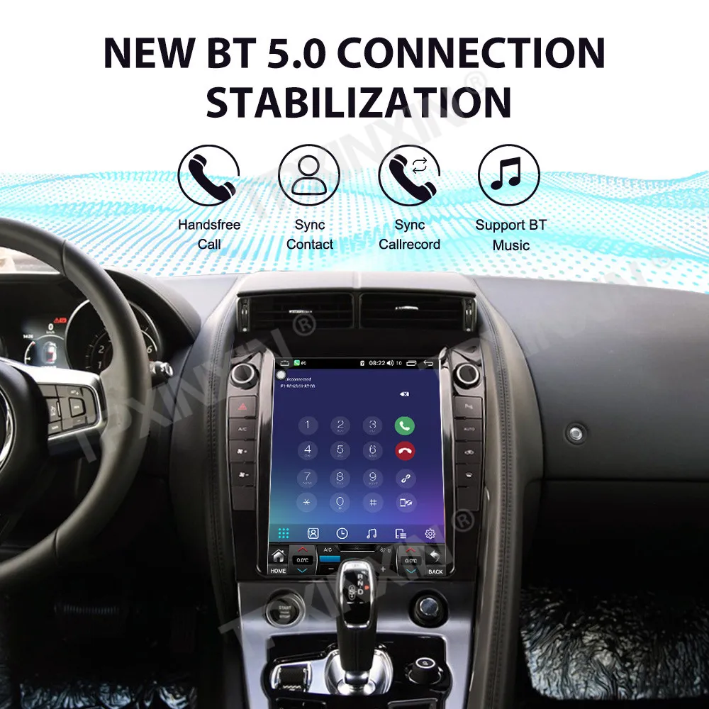 Auto Android 14.0 Stereo Carplay Multimedia Player For Jaguar F-TYPE 2013-2020 Car Radio Navigation 9.7 Inch Scren Head Unit DSP view 4