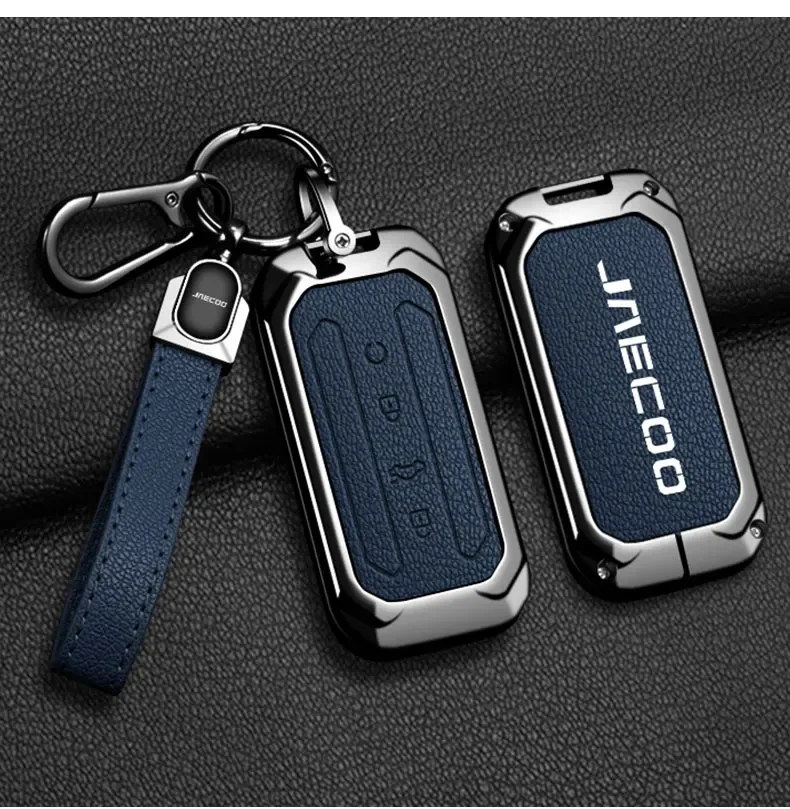 Chery Jaecoo J7 7 J5 5 2025 2026 Schlüsselanhänger Zinklegierung Leder Autoschlüssel-Abdeckung Autoschlüssel-Etui Schutzhülle Schlüsselanhänger Zubehör – Detail 12