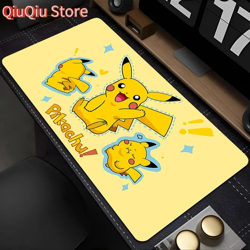Mouse Pad Laptop Kawaii Colorful Desk Mat Japan Anime P-pokemonS Mousepad PC Gaming Accessories Keyboard Rug For Teens Girl Gift