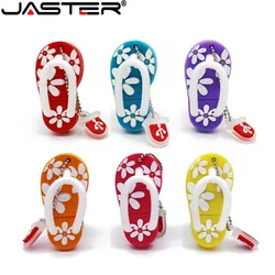 JASTER Cute Cartoon USB 2.0 Flash Drive 128GB Slipper Model Pen drive 64GB High speed Memory stick 32GB Gift for children U disk