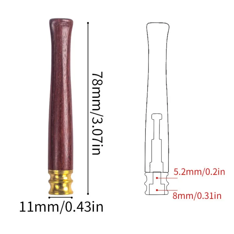 73mm cigarette holder For Thick Thin Cigarette tube The filter element can be cleaned Metal Smoke Mouthpiece Filter for Men Gift