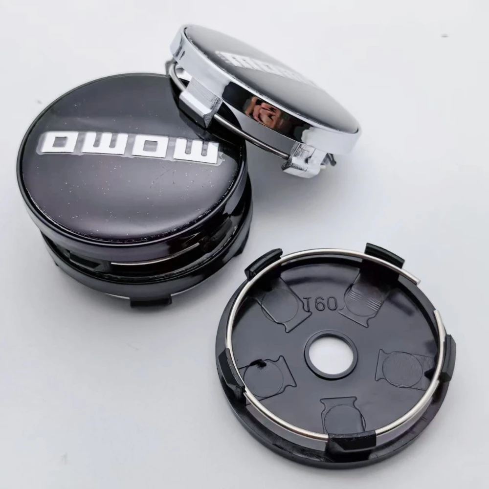 4pcs 60mm Car Wheel Center Caps With MOMO Badge Logo Rim Hubcaps Cover MOMO Emblem Styling Accessories for VW BMW Subaru Honda