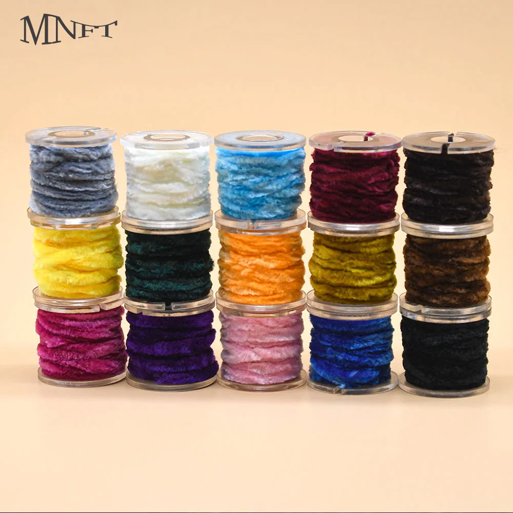 MNFT 2.5M/Spool Fly Tying Wooly Bugger Yarn Chenille Yarn Fly Tying Materials Fishing Accessories