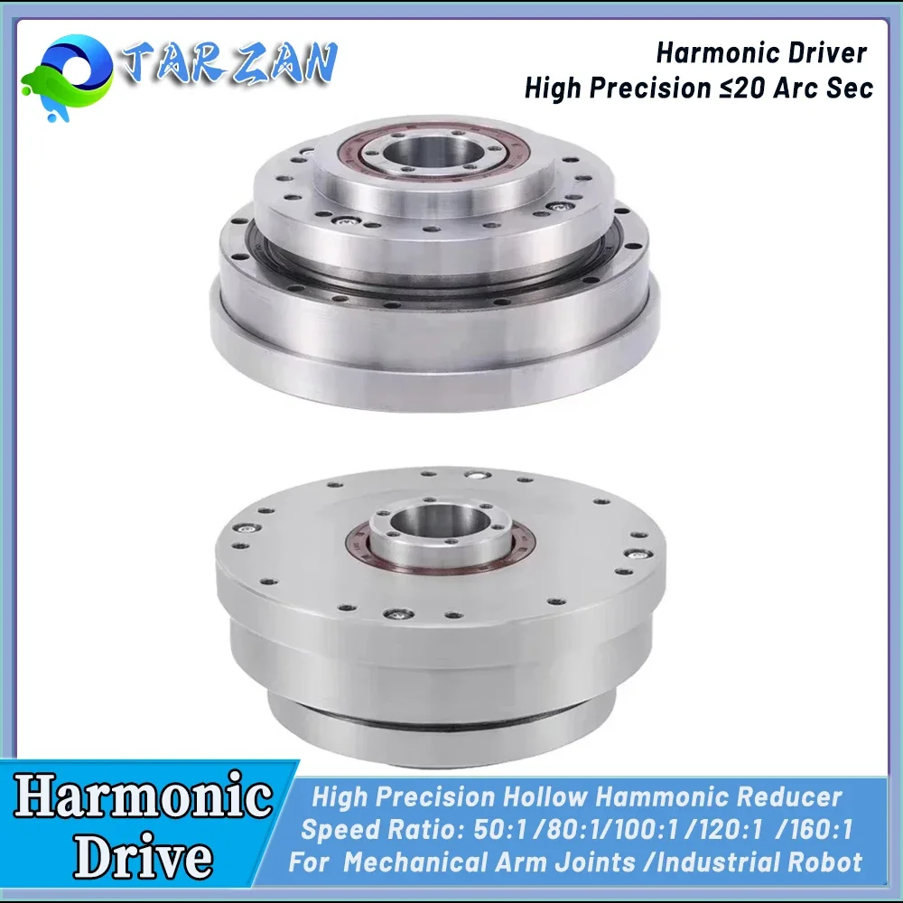 High Precision Harmonic Drive Hollow type 20 Arcsec Harmonic Gear Drive for Robot,Rotating test bench,Woodworking Machinery