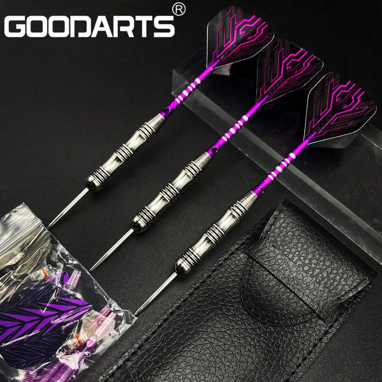 

3Pcs 22g Professional Dragon Bone Metal Darts Set With Storage Case Portable Outdoor Sports Dart For Training Gift Use