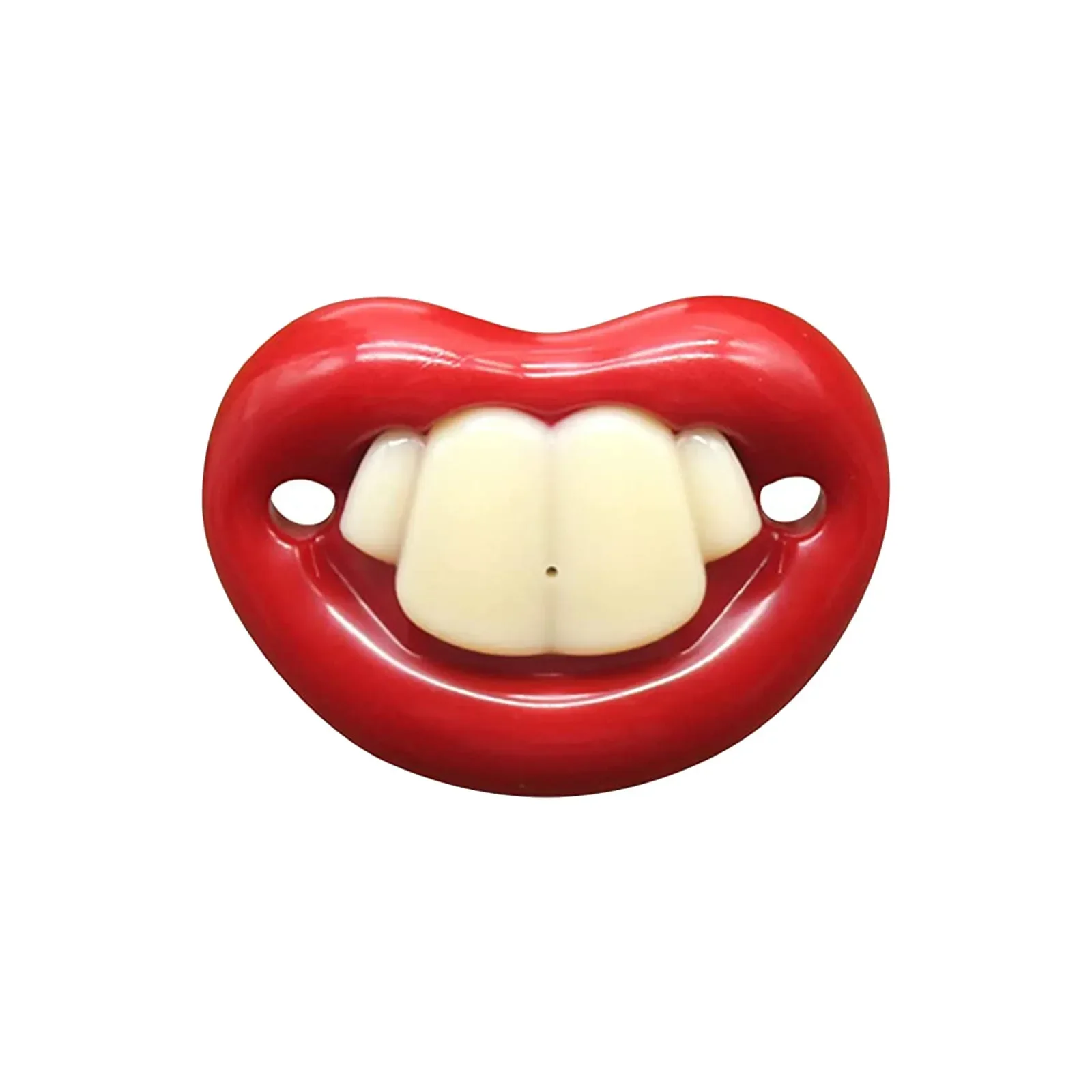 Baby Funny Pacifier Soft Silicone Funny Fake Nipple Teeth Gum Teeth Pacifier Kids Pacifier Suitable For Babies Over 3M