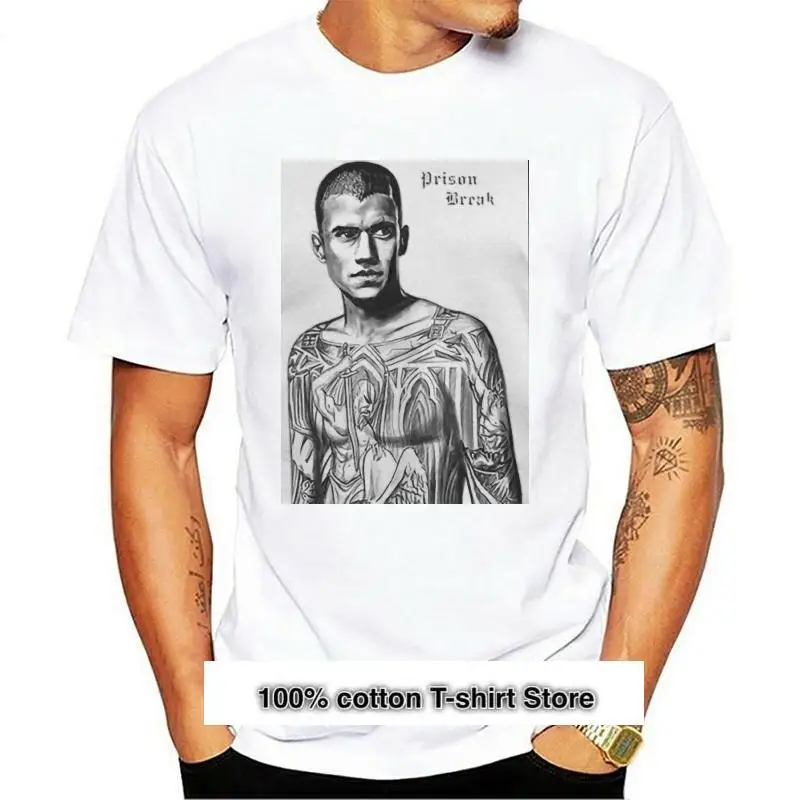 New Michael Scofield Prison Break Men's T Shirt 2021 Fashion Tees Short Sleeve O Neck T-Shirts 100% Cotton Printed Tops