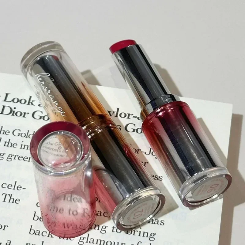 Heallor Jelly Tinted Lip Balm Makeup Moisturizing Rose Tea Non-Stick Cup Lip Plumper Crystal Gloss Red Lipstick Lips Makeup Cosm