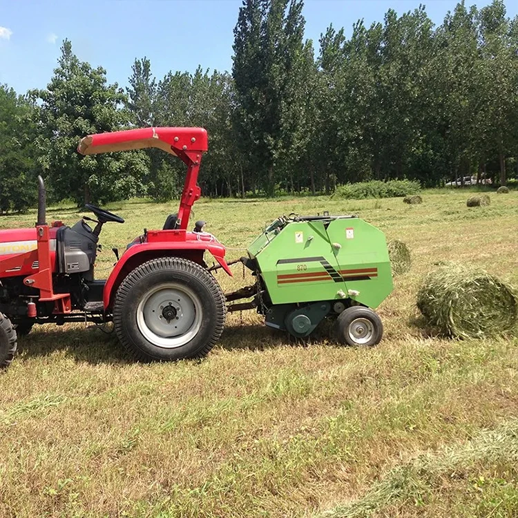 Factory Wholesale Mini Hay Baler Machine Hay Baler Grass Silage Straw Packing Machine Tractor Mounted Hay Baler Machine