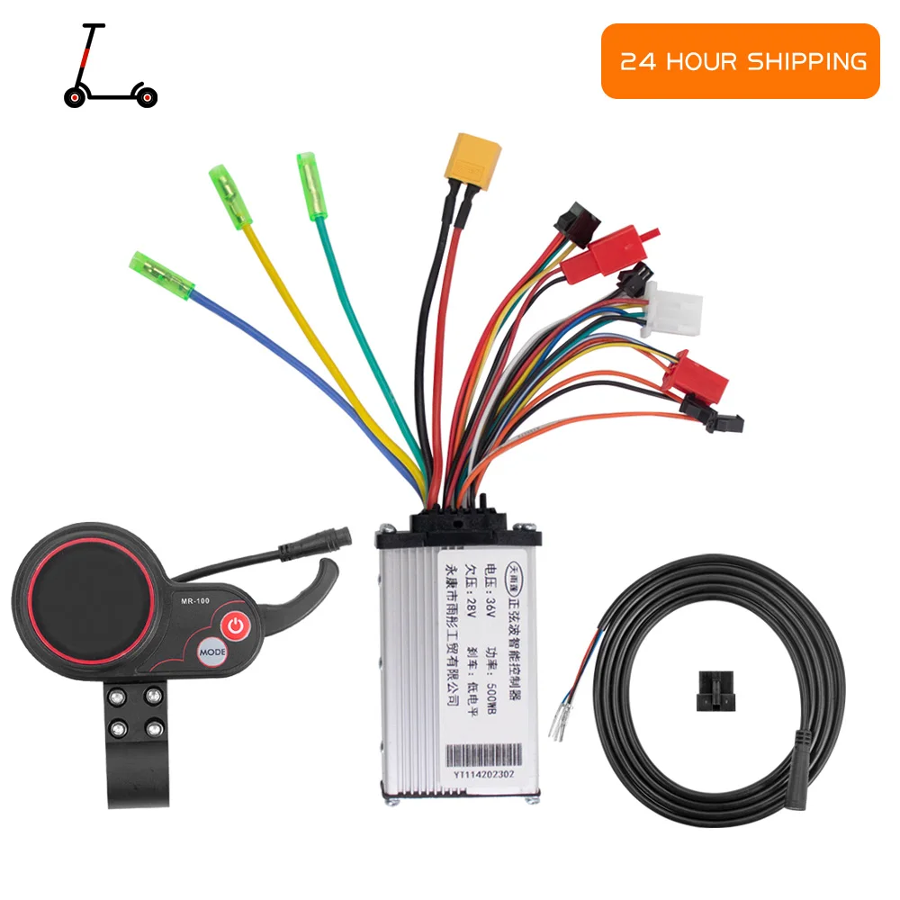 

MR-100 LCD Display Meter Dashboard For Kugoo M4 Electric Scooter High Quality 48V 36V 500W Motor Controller And Cable Kits Parts