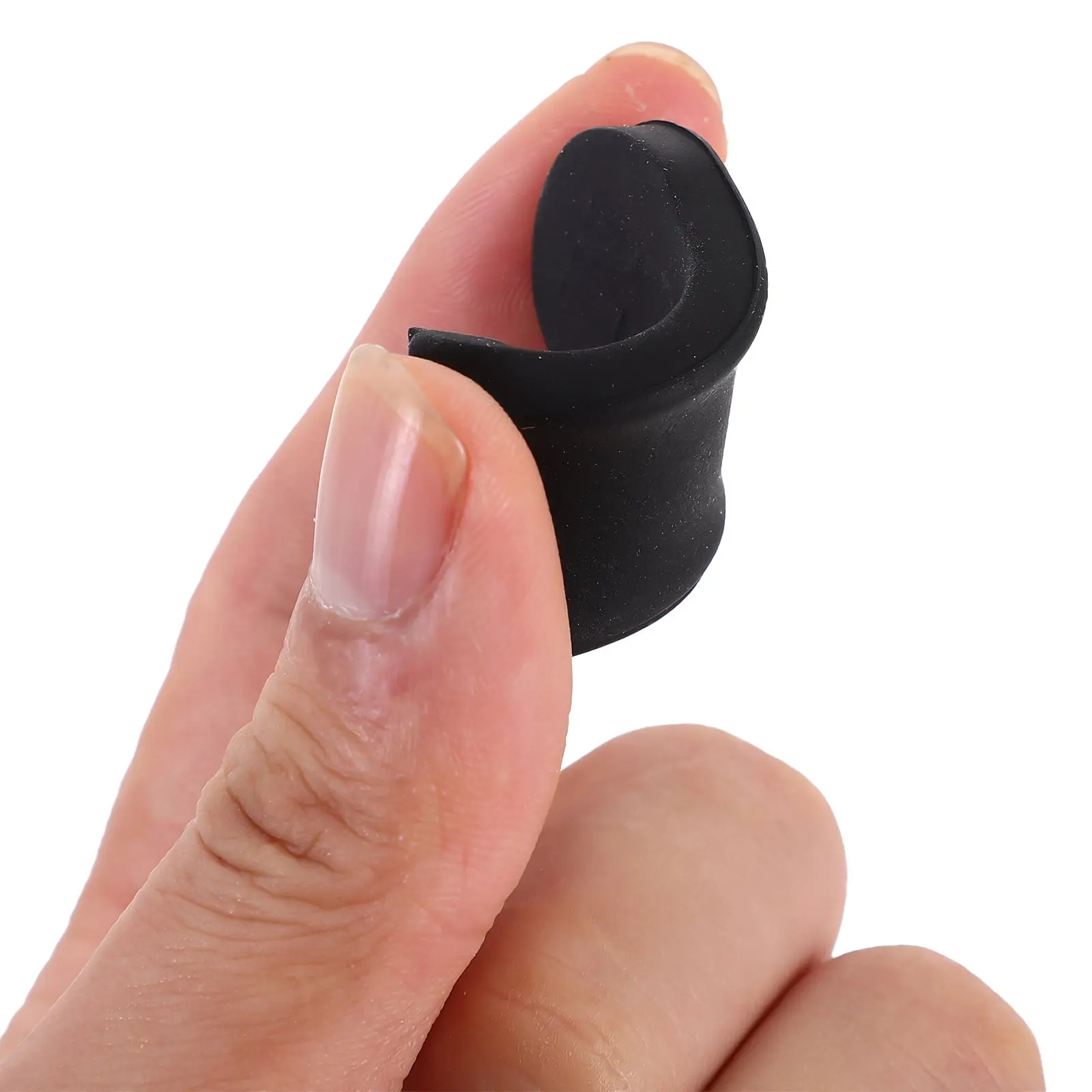6Pcs Saxophone Thumb Rest Black Silicone Cushion Pads Stable Wear Resistant Non Slip Finger Pads Reusable Saxophone Finger
