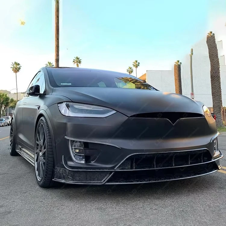 Body Kit Fit for  Model X Forged Carbon Fiber Auto Parts Modification Front Lip Rear Diffuser Side Skirts
