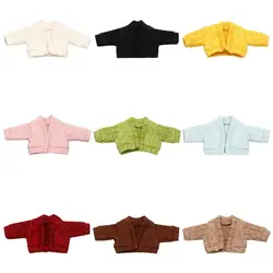 OB11 Clothes Tops Cute Knitted Sweater Candy Color Coat For 1/12BJD Dolls Accessories 1/11Dolls Dressing Clothes Gift Toys