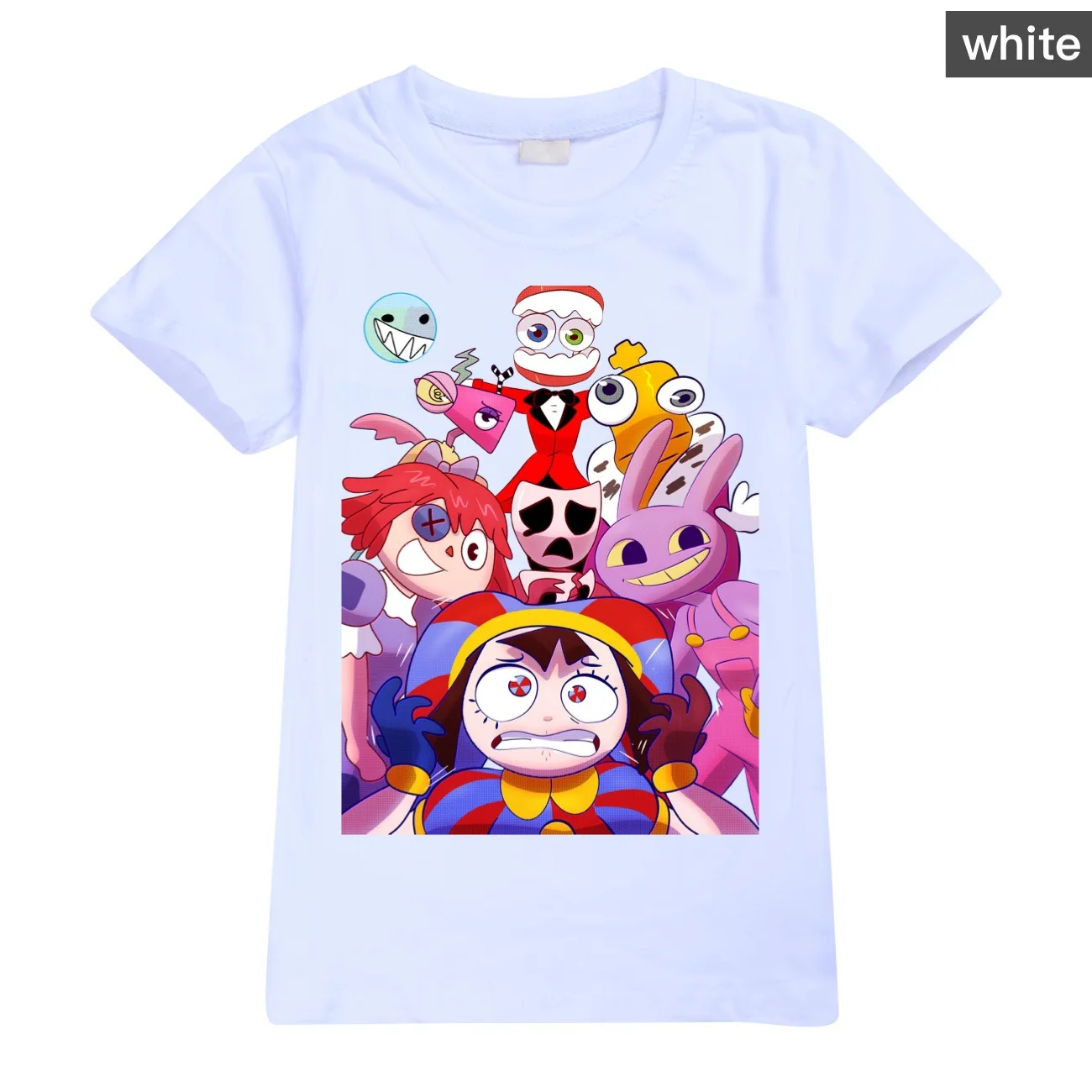 New Fashion  Amazing Digital  Boys T-shirt Girls Summer Cotton Kids Tops Cartoon Graphic Tees Children O-neck Tshirt2896