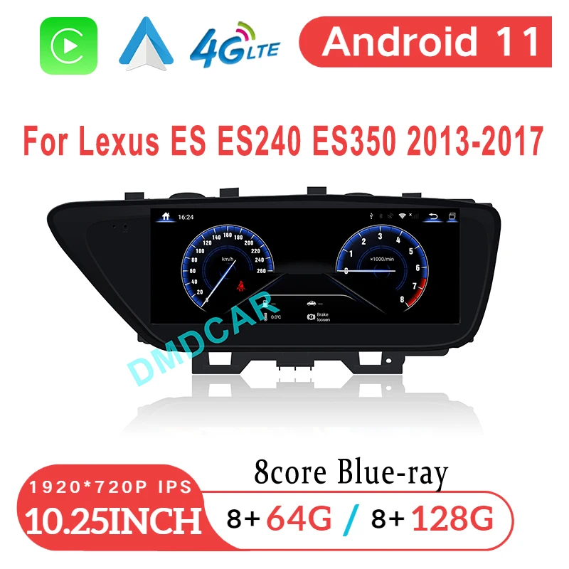 

Автомагнитола 128 ГБ Android 11 для Lexus ES240 ES250 ES350 ES300h 2013-2017 ES, мультимедийный видеоплеер, Авторадио для CarPlay