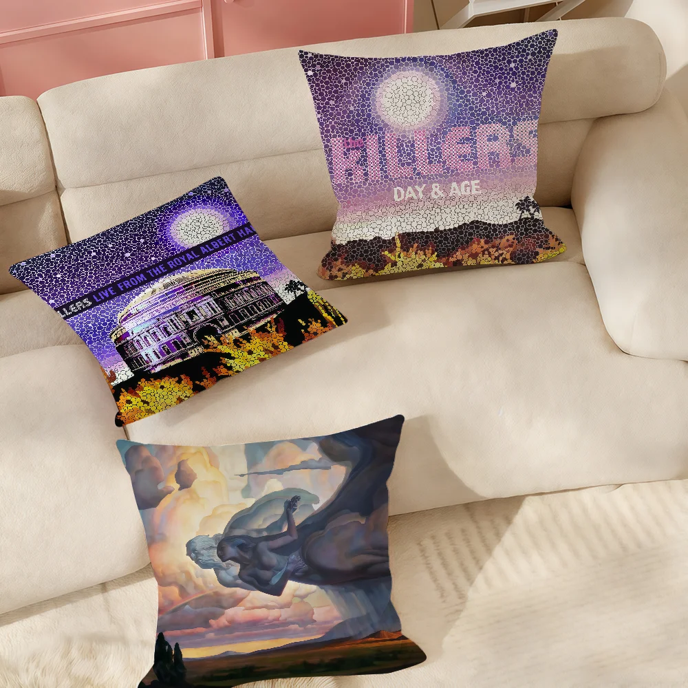 Band The K-Killers Pillow Case Suitable For Bedrooms Living Rooms Cars Home Decoration