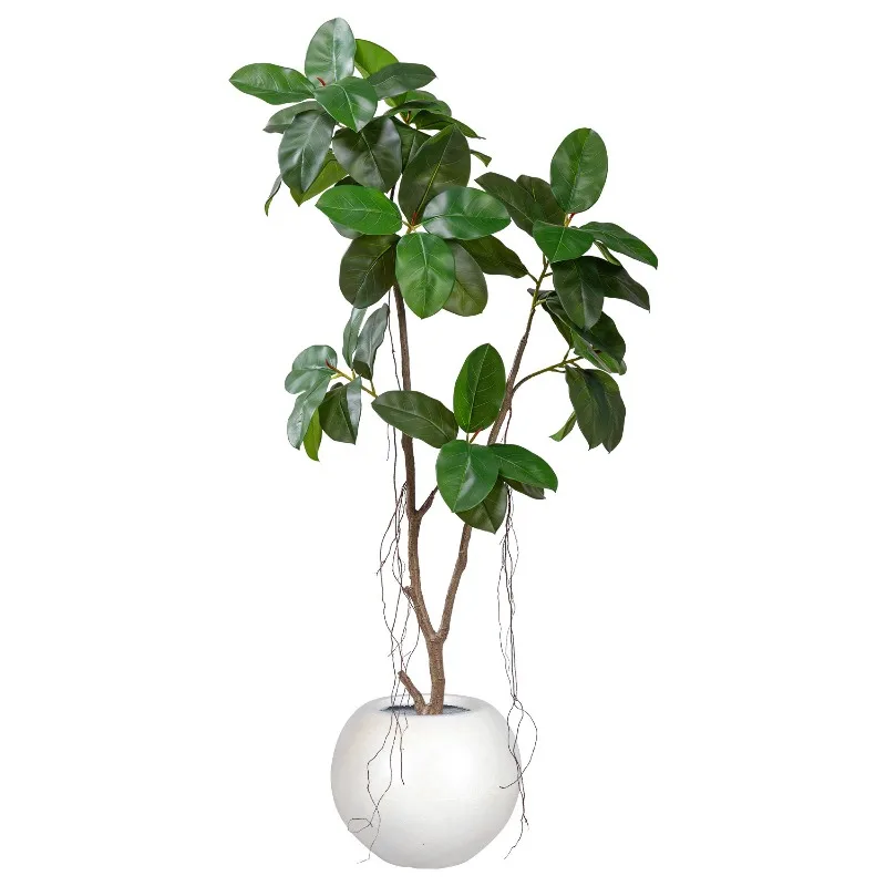 

Simulation Plant Alpine Fig Rubber Tree Indoor Living Room Floor-to-ceiling Potted Plant Decoration