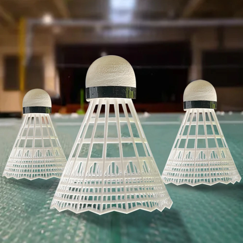 3/6 Pcs Durable Badminton Great Stability Badminton Shuttlecocks PP Head Badminton for Sports Activities for Beginner Practice