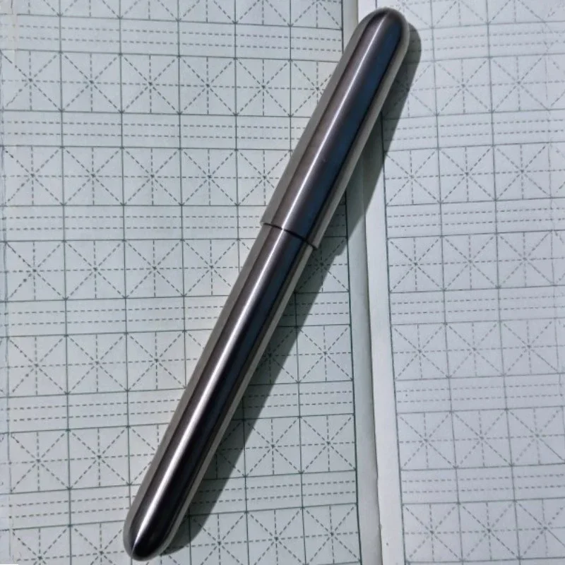 Hot Balaoye Titanium Fountain Pen No.6 Bock/Schmidt/Majohn/Jinhao 35mm Tip F 0.5mm Nib Luxury Ink Pen Business Stationery Pen Gi