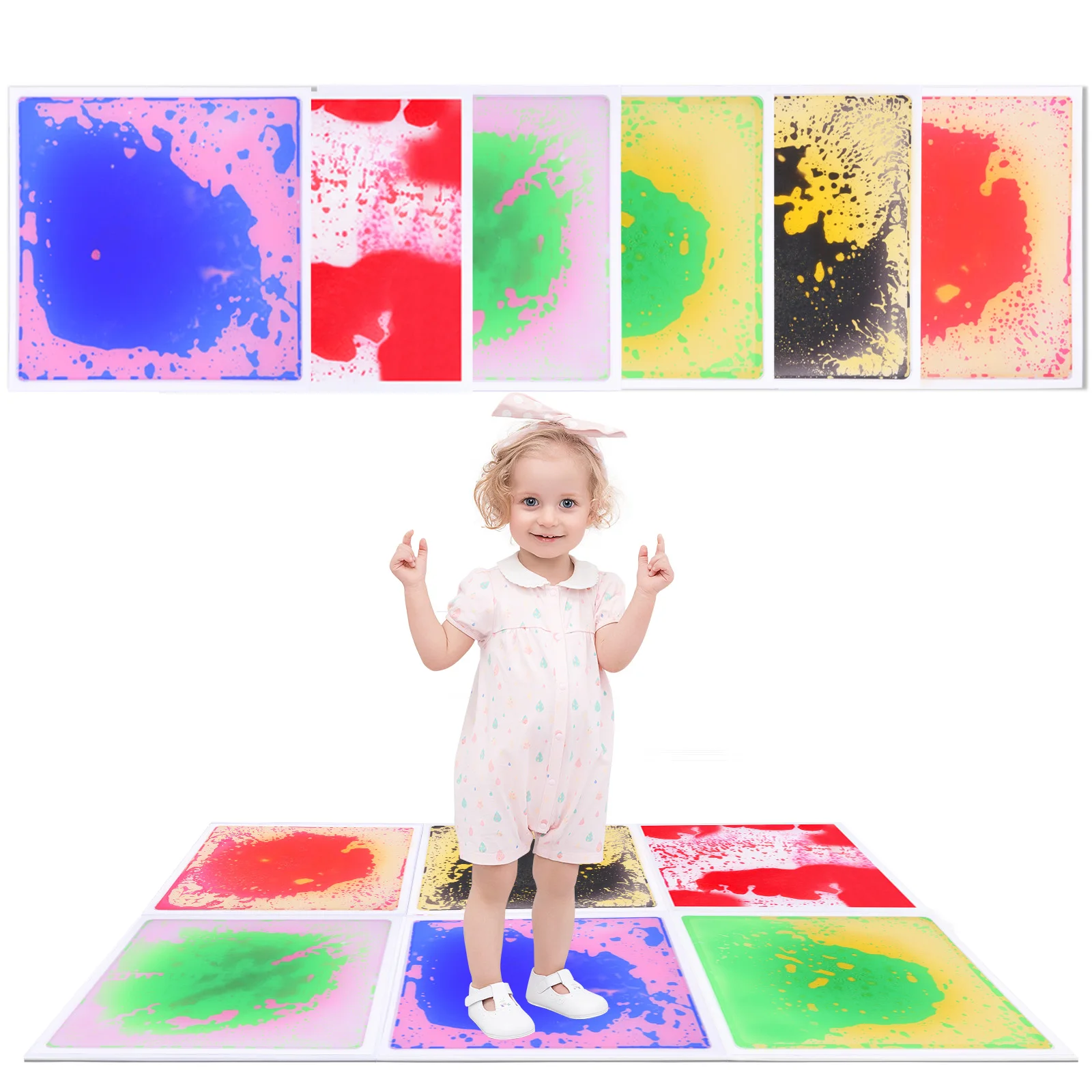 الألعاب الحسية البصرية: وسادة أرضية حسية تعمل باللمس للأطفال الصغار - متعة آمنة وناعمة للاستكشاف الحسي التعليمي #1