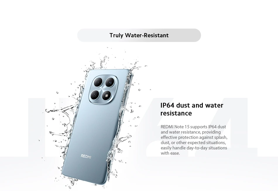【World Premiere】Global Version Xiaomi Redmi Note 15 MTK Helio G100-Ultra Smartphone 6.77" AMOLED display 108MP camera 6000mAh