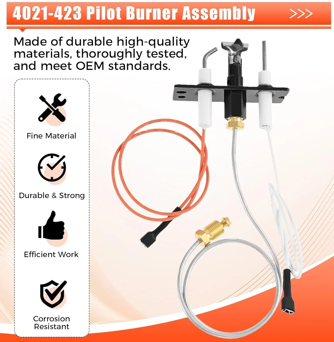 

Fireplace IPI Pilot Assembly 4021-423 fit Propane Gas for Heat N Glo SL-550TRS Quadra-Fire Heatilator ND4236I ND4236IL Replace