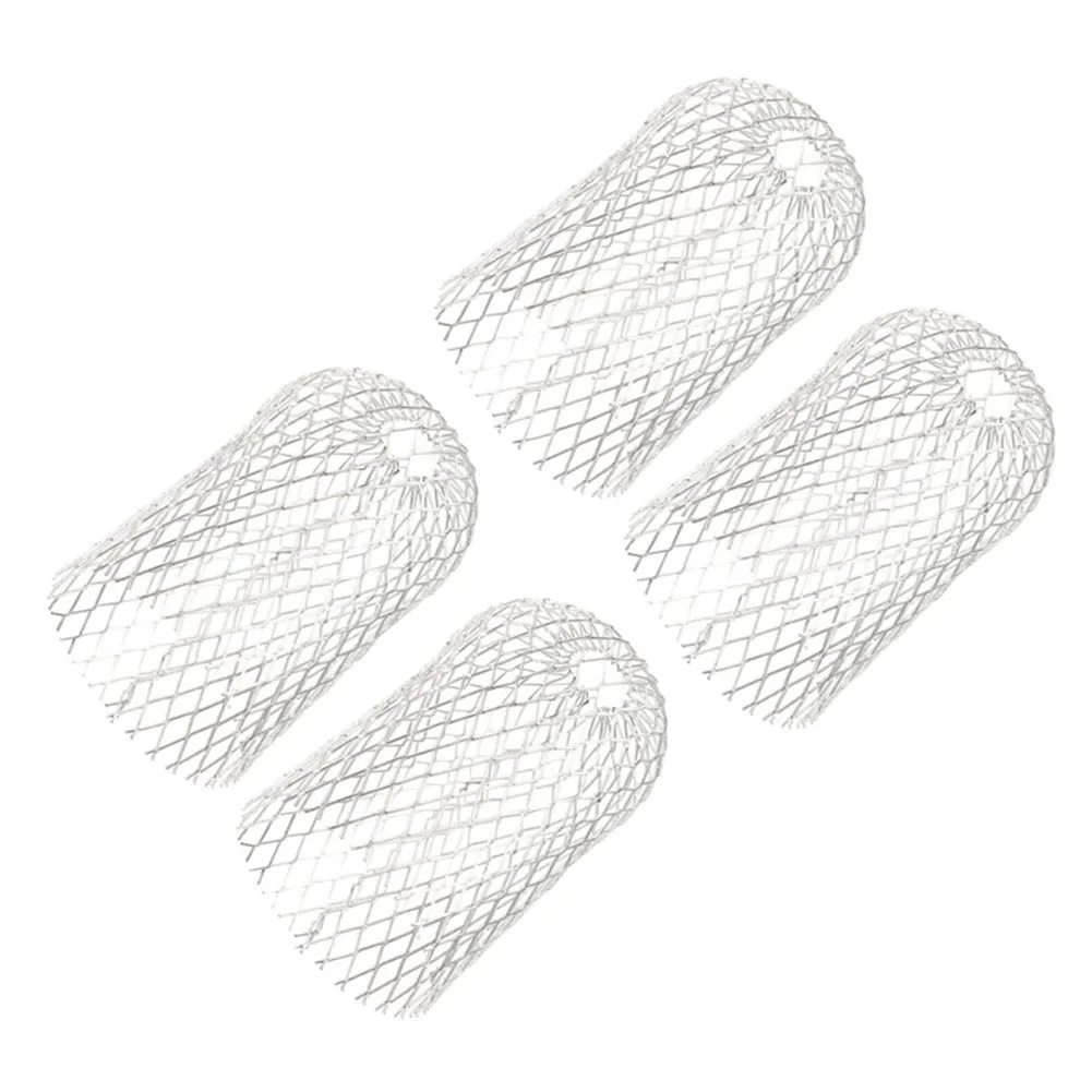 4 PCS Gutter Aluminum Mesh Gutter Leaf Debris Mud Trap Guards Drain Pipe Cover Downpipe Gutter Guards Set