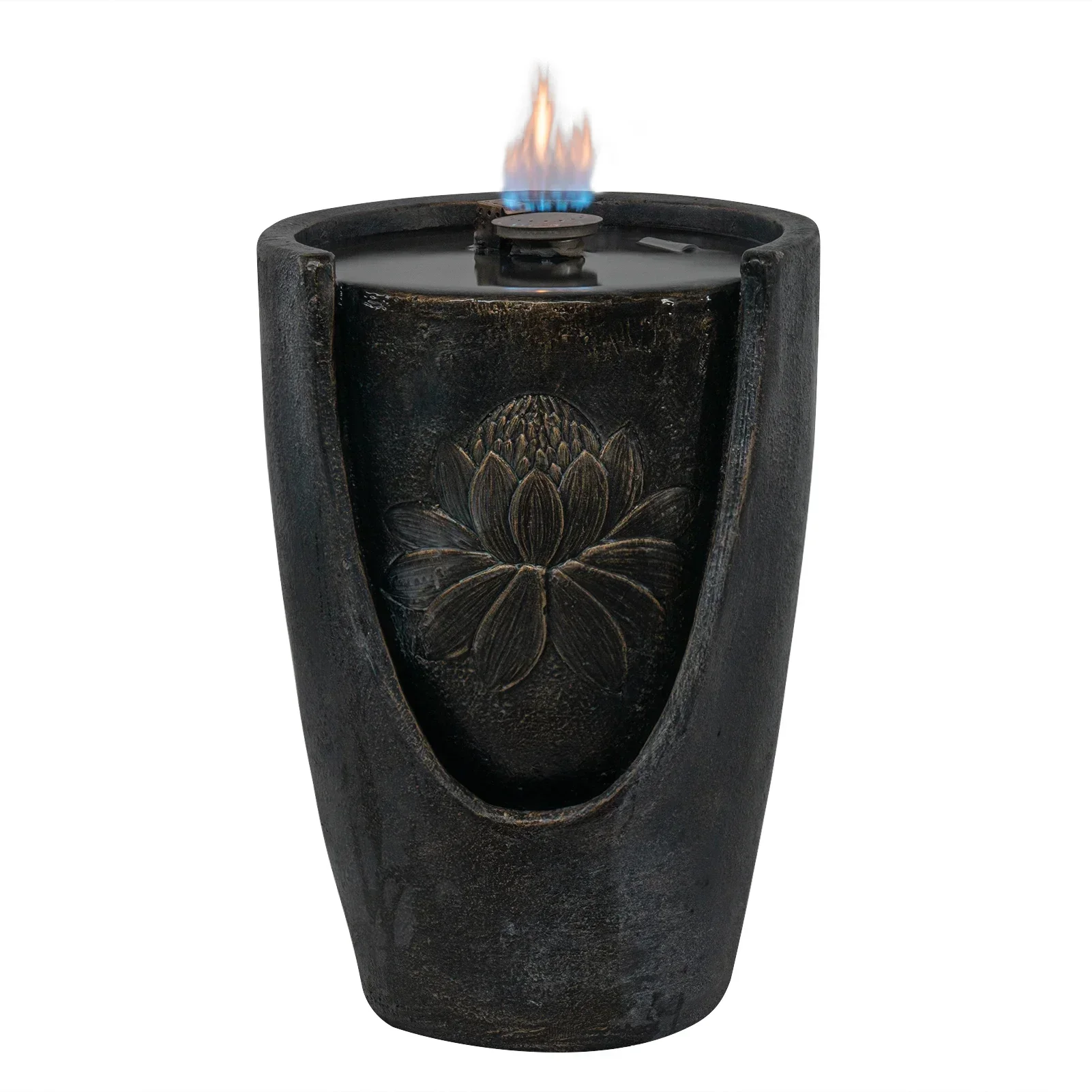 عبر الحدود المبيعات الساخنة برميل شكل الغاز Firepit في الهواء الطلق حديقة طاولة حريق سخان الغاز النار العمود التخييم الشواء دخاني Firep