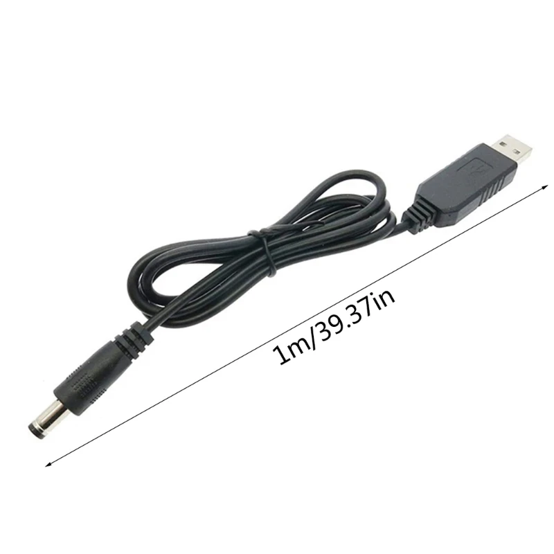 USB Cable Line DC5V to 12V Step Up Converter Adapter Cable for WIFI Router