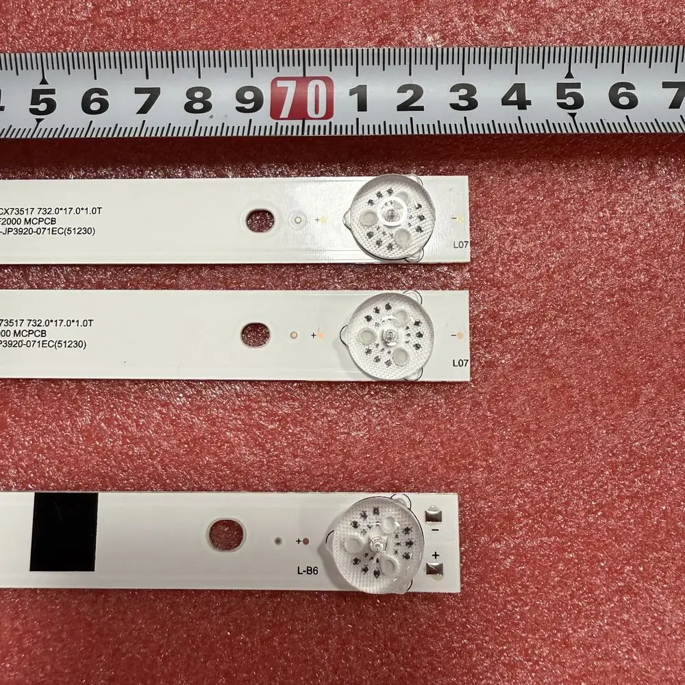جديد 3 قطعة LED قطاع ل AKAI AKTV 401 403 4021 408 LE-39FD D39-F2000 LC390TA 2A 01 JS-D-JP3920-061EC 071EC E39F2000 MD 390012