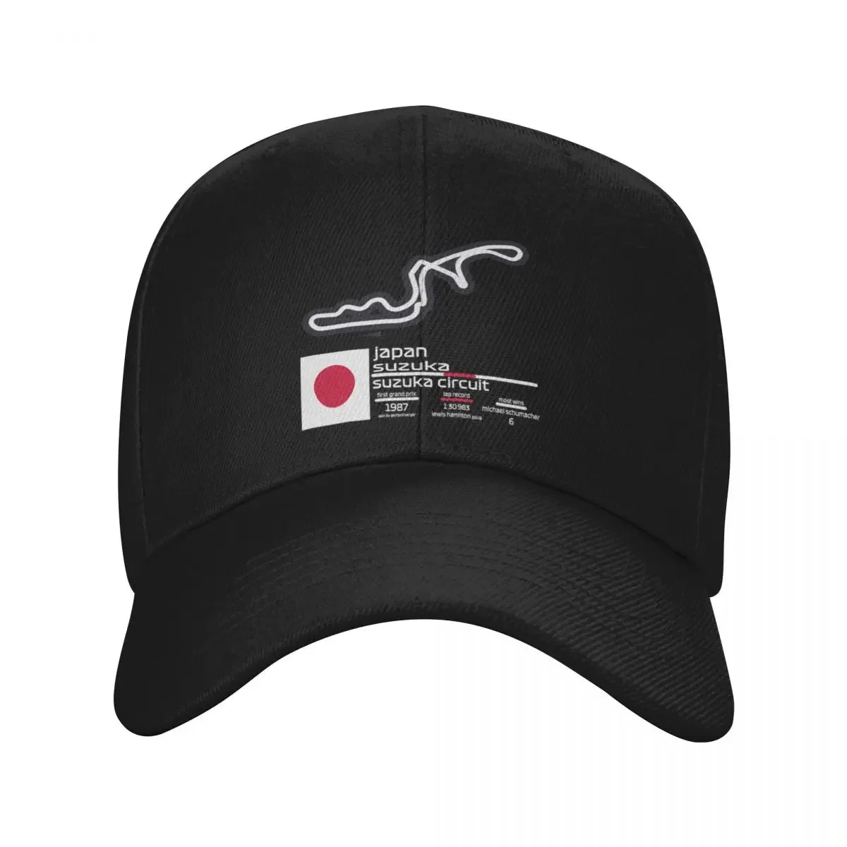 

Suzuka Circuit F1 Records Baseball Cap Thermal Visor Rugby Golf hard hat Women's 2025 Men's