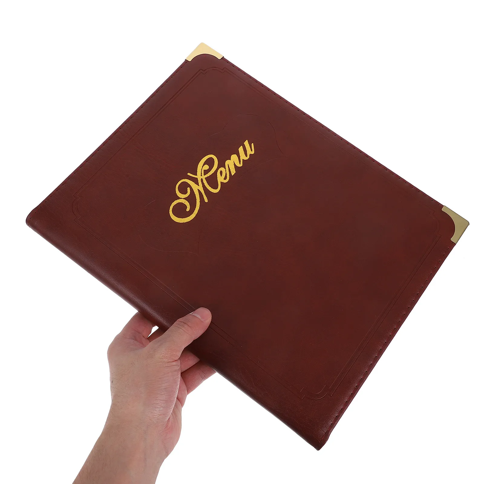 7 Page Menu Book Books with Pages for Restaurants Binder Cover Sleeves Cafe Covers Bar Protector