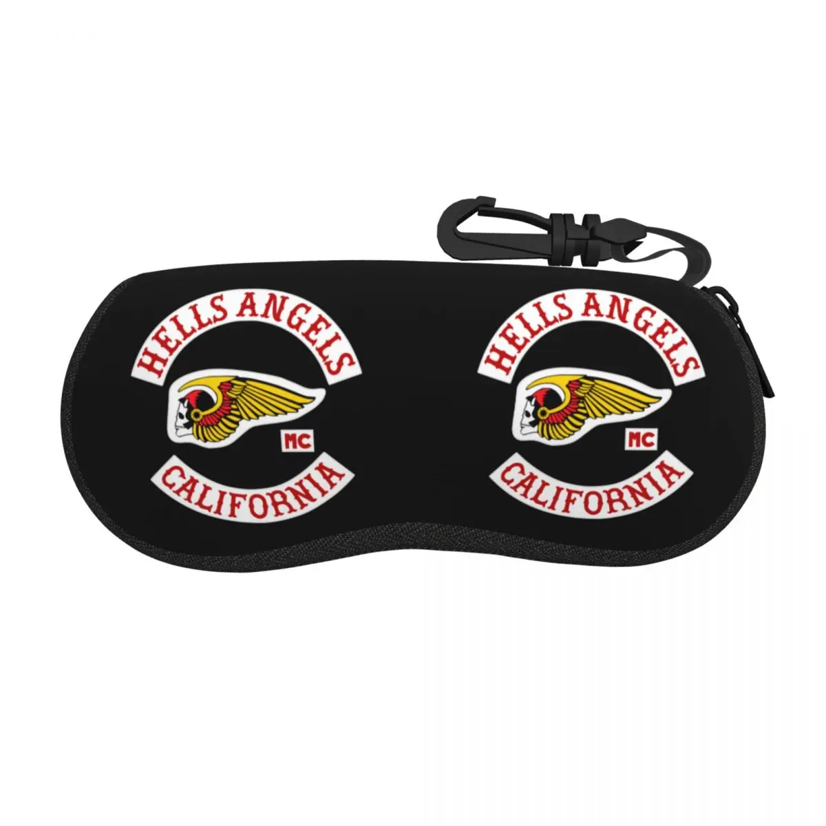 California Motorcycle Club Race Glasses Case Anti-Fall Hellsangels Reading Box Small Eye Contacts Case