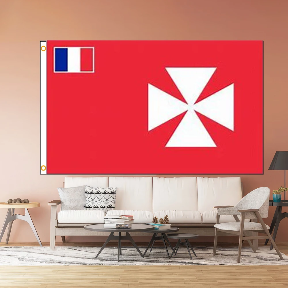FLAGap Bandera de San Jorge de la Cruz Española de 3x5 pies, variante adecuada para salas de estar, salas de garaje con 2 hebillas